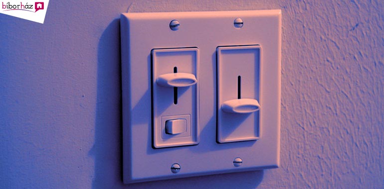 Energiatakarékosság - kapcsoljuk le a villanyt azokban a helyiségekben, ahol nem tartózkodunk.